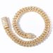 Domineering 17mm Wide Square Zircon Diamond Cuban Chain Flip Buckle Men's Hip Hop Necklace Personality Hip Hop Jewelry_ipsvogv.com