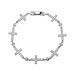 Women's Jewelry Light Luxury Retro Copper Diamond Cross Flower Bracelet Personality High End Niche Infinity Symbol Bracelet_ipsvogv.com