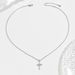 Cross Necklace, Women's Minimalist Fashion Trend Pendant Inlaid With 5A Zircon, Versatile Collarbone Chain_ipsvogv.com