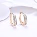 Women's Jewelry Zircon Ear Clips Double Row Diamond Romantic Style Earrings Ear Clips_ipsvogv.com