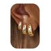 Women’s Jewelry Set Fashion Colored Zirconium Earrings Light Luxury High End Spring And Autumn Fashion Circle Female Earrings Copper Earrings_ipsvogv.com