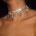 hot selling exaggerated Diamond full tassel necklace bohemian shiny rhinestone necklace choker_ipsvogv.com
