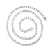Hip Hop Single Row 4MM Tennis Chain Alloy Full Rhinestone Necklace_ipsvogv.com