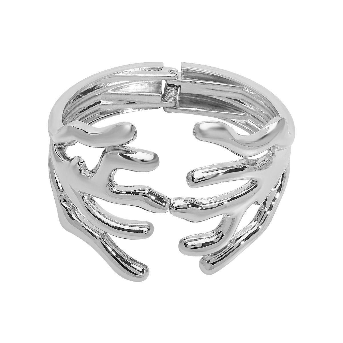 B2866 Fashion Personality Exaggerated Alien Branch Wide Edge Spring Open Bracelet Female_ipsvogv.com