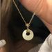 Silver Flash 999 Sterling Silver Safety Buckle Necklace, Light Luxury Niche Jade Pendant, 2024 New Birthday Gift_ipsvogv.com