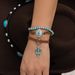 Ethnic Style Pine Stone Cactus Hang Tag Set, Personalized Multi-element Bead Bracelet_ipsvogv.com
