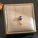 Personalized New Colorful Hot Air Balloon Fling House Travel Pendant, Light Luxur Ins Titanium Steel Necklace_ipsvogv.com