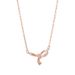 Light Luxury Style Diamond-Studded Ribbon Bow Pendant Clavicle Chain Women's French Elegant Necklace Choker Gift For_ipsvogv.com