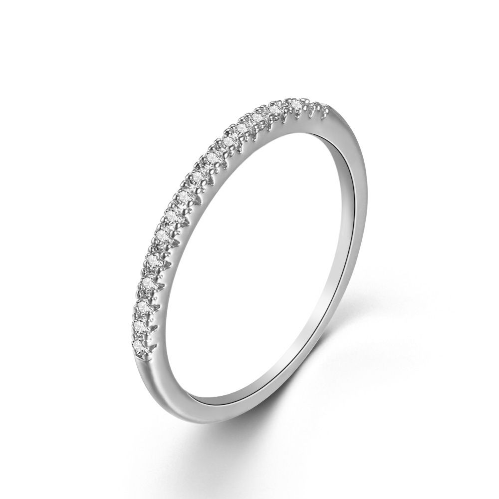 Women's Jewelry Micro Paved Zircon Ring High End Popular Combination Ring_ipsvogv.com