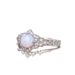 Sanjie's New Natural Opal Fashionable, Niche, And Exquisitely Designed. It Is Paired With A Silver Floral Women's Ring_ipsvogv.com
