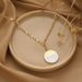 Wind Light Luxury Simple Round Card Pendant Necklace Personalized Trend Thick Collar Chain Female_ipsvogv.com