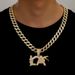 hot Slling Nw Product Full Diamond LA Plat Snak Pattrn Pndant Dsign Trndy Hip-hop Fashionabl Mn's_ipsvogv.com