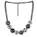 Halloween Retro Double Chain Necklace Personality Black And White Wooden Beads Clavicle Chain_ipsvogv.com