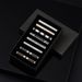 Dai Li's New Men's Business Tie Clip Set Enamel Gold Plated Silver Tie Clip Classic Black And White Striped Tie Clip_ipsvogv.com