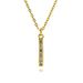 Hot Selling Colorful Simple And Fashionable Zircon Pendant Necklace European And American Colored Gemstone Zircon Pendant Copper Necklace_ipsvogv.com