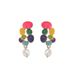 Fashionable Women's Earrings Personalized Colorful Oil Drop Design Flower Earrings Versatile Pearl Earrings For Women_ipsvogv.com