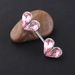 Double Heart Women's Breast Ring Nails Earrings Puncture Jewelry Allergic Breast Ring_ipsvogv.com