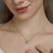 gold Plated Love Moissanite Necklace S925 Silver Inlaid With Brilliant Colored Gemstone Clavicle Chain Light Luxury Fashion_ipsvogv.com