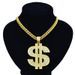 Wholesale Men's Euro Alphabet Punk Exaggerated Gold Silver Foreign Trade Jewelry Pendants, Necklaces, Hip Hop_ipsvogv.com
