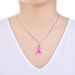 Trendy Fashion Korean Style Neck Sweater Chain Red Ribbon Pendant Long Necklace Women's Clothing Accessories_ipsvogv.com