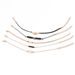 New Love Leaf Digital 8 Black Beaded Hollow Adjustable 5-piece Set Bracelet_ipsvogv.com