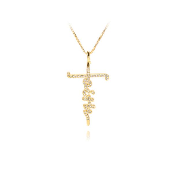 Hip-Hop Niche Design Necklace Fashion Simple Versatile Letter Pendant Clavicle Chain For Women_ipsvogv.com