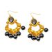 French exaggerated irregular pleated pearl tassel with a temperament personalized design sense, fashionable and earrings_ipsvogv.com