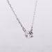 Round Silver Single Diamond Necklace Female Element Crystal Clavicle Necklace Female Distribution_ipsvogv.com