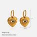 Women’s Jewelry Set Fashion Versatile Love Blue Eye Opposite Sex Pearl Stainless Steel Earrings Necklace_ipsvogv.com