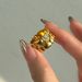 Unisex Real Gold Electroplated Titanium Steel Valentine's Day Love Zircon Pattern Ring_ipsvogv.com