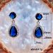 Cao Shi's Temperament Water Drops AAA Zircon With Copper Inlaid Diamond Emerald Multi Color Optional And Earrings_ipsvogv.com