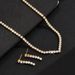 2024 Autumn Winter New Niche Fashion Personality High-end Versatile Claw Chain Necklace And Earrings Two-piece Set_ipsvogv.com