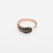 Rose Gold Black Feather Ring Female Element Crystal Ring_ipsvogv.com