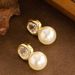 Small Niche Design, Irregular Sparkling Diamond Zircon Pearl Earrings, Feminine Temperament, Simple, Fashionable,_ipsvogv.com