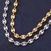Stainless Steel Button Hip Hop Chain Real Gold Electroplated Titanium Steel Necklace Men And Women Clavicle Chain Necklace_ipsvogv.com