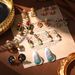 Fashion Retro All Match Colorful Earrings Medieval Oil Painting Series Advanced Niche Earrings Love Geometric Flower Earrings_ipsvogv.com