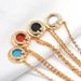 Home Circle Pendant Double T Women's Diamond Set White Beike Niche Clavicle Chain Design Fashionable Beimu Necklace_ipsvogv.com