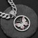 Hot Selling Hip-hop Hiphop Jewelry Full Diamond Butterfly Pendant Fashion Unisex Necklace_ipsvogv.com
