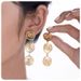 stainless steel personality round thread line winding earrings female hot selling titanium steel earrings_ipsvogv.com