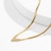 Hip Hop Minimalist V-shaped Snake Bone Chain Collarbone Necklace Versatile Metal Geometric Men's And Women's Necklaces_ipsvogv.com