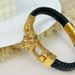 Fashion Stainless Steel Animal Series Creative Lion Head Leather Woven Bracelet Men's Jewelry_ipsvogv.com