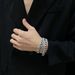 Hip Hop Dreamy Pink Starry Blue Double Sided Wear Couple Jewelry A Pair Of Free Cuba Titanium Steel Bracelet For Male And Female Friends_ipsvogv.com