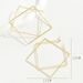Geometric Little Fragrant Women's Exaggerated Personality, High End, and niche Design, with Electroplated Alloy Earrings_ipsvogv.com