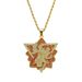 Hip Hop Red Flower Club members have the same necklace with oil drop diamond alloy pendant accessories_ipsvogv.com