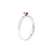 Women's Jewelry Light Luxury Silver Plated Ring Rose Red Heart Shaped Ring Classic Female Ring_ipsvogv.com