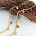 Five Multi-color Heart Cubic Zirconia Station Ripple Necklace, Clavicle Jewelry For Women_ipsvogv.com