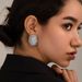 Ins Light Luxury Personality Niche Brass Gold-Plated Women's Irregular Oval Pearl Earrings_ipsvogv.com