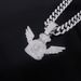Unisex Alloy Necklace For Men Trendy Flying Wallet Wings Dollar Pendant Hip Hop Fashion Diamond Pendant_ipsvogv.com