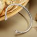 Personality Chic Minimalist Double Zircon Open Copper Plated K Gold Bracelet Bracelet_ipsvogv.com