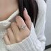 French Cross Flower Zircon For Women, Niche, Light Luxury, Fashionable Temperament, Index Finger Design, Versatile Ring_ipsvogv.com